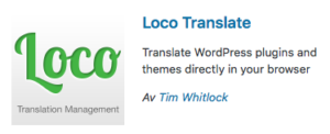Loco Translate - plugin til WordPress