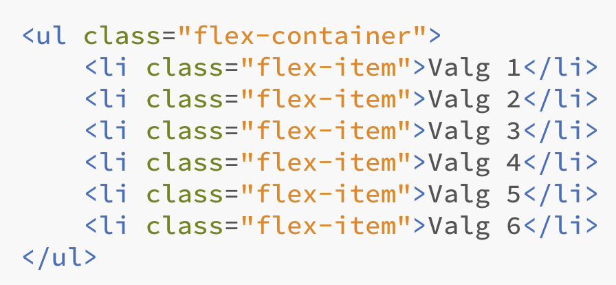 Flexbox - distribuere elementer horisontalt