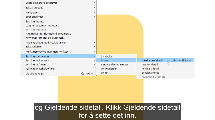 Adobe InDesign - Automatiske sidetall