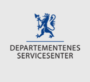 Departementenes Servicesenter. Logo.
