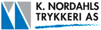 K. Nordahls Trykkeri AS. Logo.