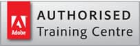 Adobe Authorised Training Partner. Logo.