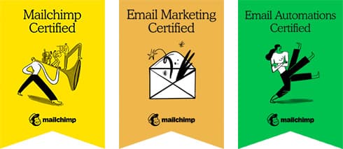 MailChimp Certified. Logo.