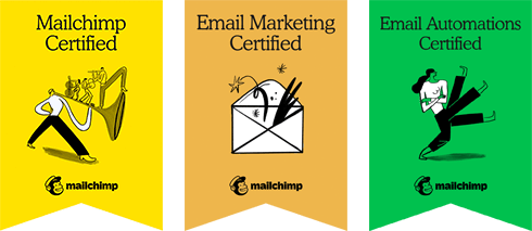 MailChimp Certified. Logo.