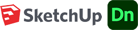 Kurs i SketchUp og Adobe Dimension CC. Logo.